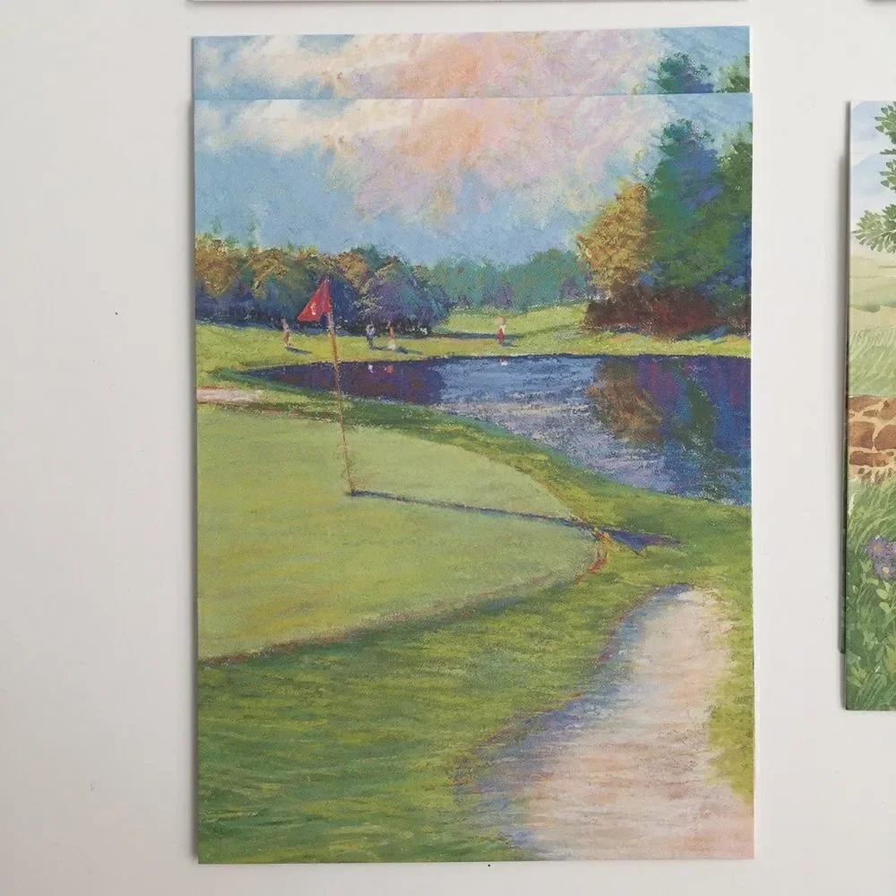 Vintage Current Birthday Cards Bundle/Lot 8 Scenic View Design Printed in USA